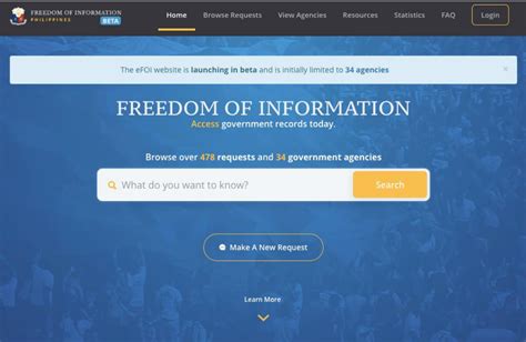 The eFOI Portal.